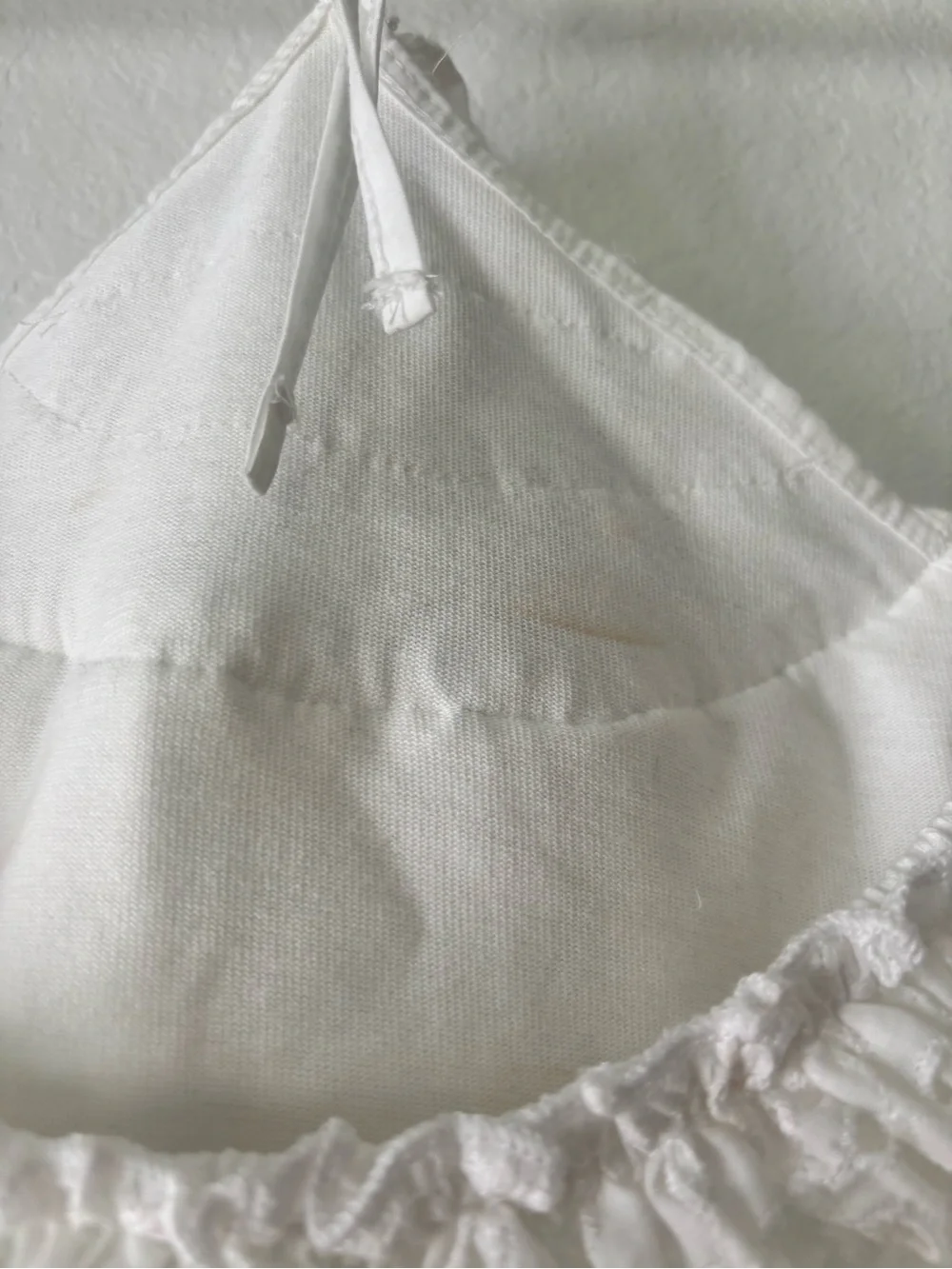 White Ruffled Halter Sundress - Picture 3 of 4